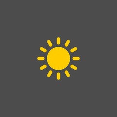 Sun flat vector icon