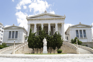 Obraz premium National Library of Greece, near the center of city of Athens