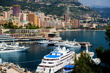 Harbour of Monte Carlo. Principality of Monaco
