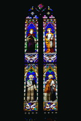 Vetrata del Duomo Lombardia italia Europa di Como Glass Window of Como Cathedral Lombardy italy Europe