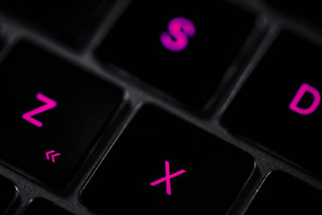 clavier noir en gros plan