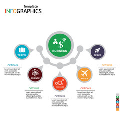 infographics business template elements