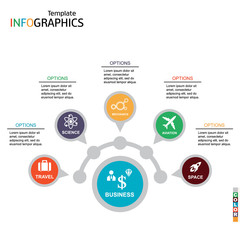 infographics business template elements