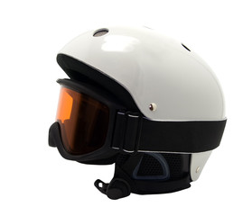 Ski helmet with mask
