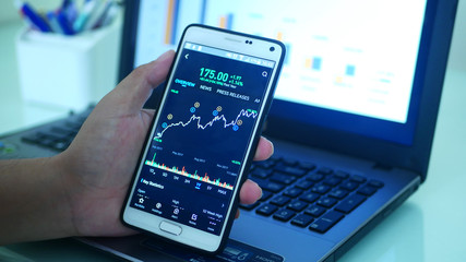  forex trading graph and candle stick chart
