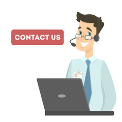 Contact us illustration.