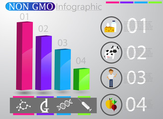 Food infographic element. Health concept