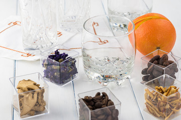 Assorted flavors for alcohol cocktails.