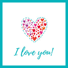 Love. Valentine's card. I love you. 