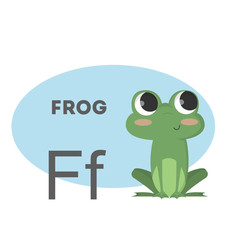Frog on alphabet.