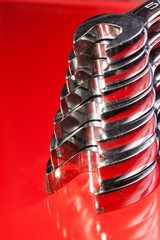Stacked wrenches