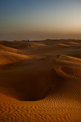 Fototapeta na wymiar sunset on the Sahara