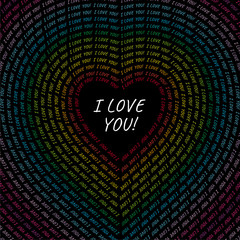 Love. Valentine's card. I love you. 