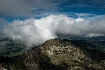 Wolkenbildung &uuml;ber dem Entschenkopf im Allg&auml;u