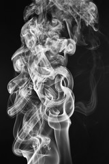 The elegant patterns and shapes of smoke