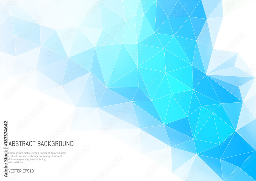 Poster abstract background in the polygonal style. convexity and faces of a 3-d shape.