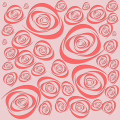 Pink Roses on pink background