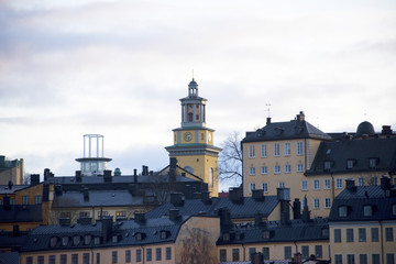 Obraz premium Landmarks at Sodermalm in Stockholm