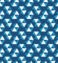 Abstract seamless pattern of triangles. Geometric structure.