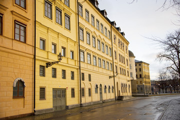 Fototapeta premium Facades of houses on Riddarholmen