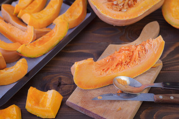 Preparing Pumpkins for Roasting