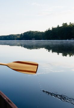 Paddle on the lake at dawn