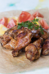 Texas style chicken wings