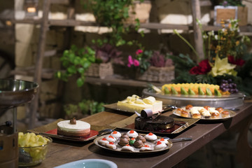 Holiday Cakes and Pastries on the Table