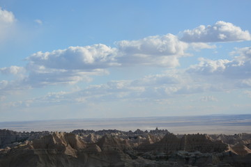 Storm clouds over theBadlands