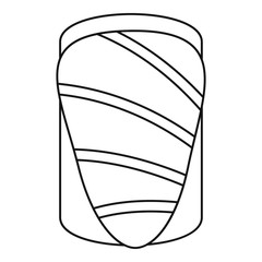 Salmon icon, outline style