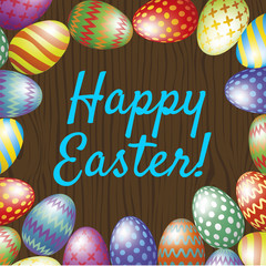 Happy Easter greeting card