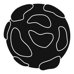 Beautiful planet icon, simple style