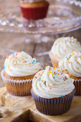 Delicious birthday cupcakes
