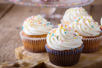 Delicious birthday cupcakes