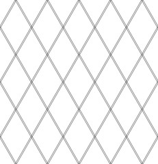Seamless diamonds pattern. Geometric lattice texture.