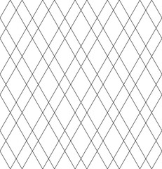 Seamless diamonds pattern. Geometric lattice texture.