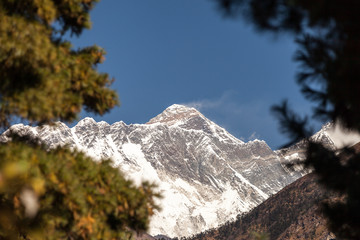 Mount Everest peak, Himalayas