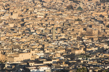 cityscape of the old town of fez morocco