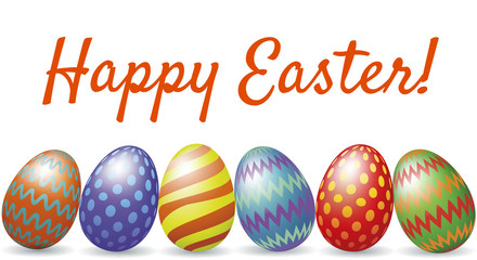 Happy Easter greeting card