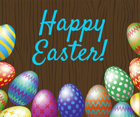 Happy Easter greeting card