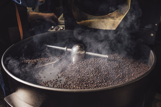 Coffee Grounds at Roaster