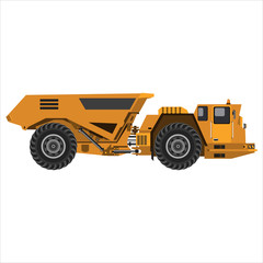 powerful articulated dump truck