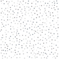 Silver glitter stars falling from the sky on white background. Abstract Background. Glitter pattern for banner. Vector illustration.
