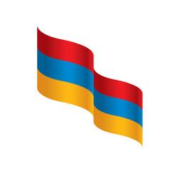 Armenia flag, vector illustration