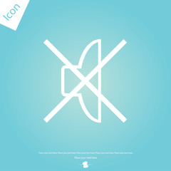 Mute line icon