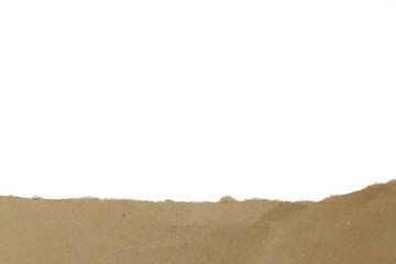 torn brown paper woth blank copy space