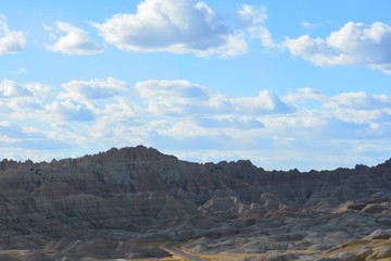 Sky blue beauty over the badlands