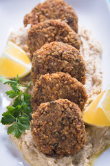 Falafel, fried chickpea balls