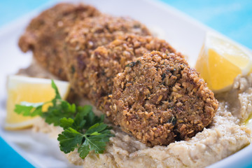 Falafel, fried chickpea balls