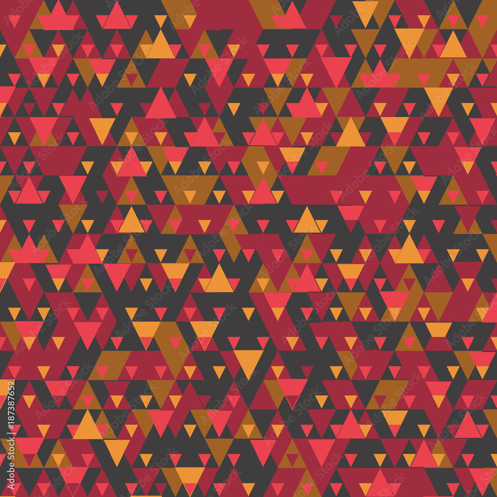 Poster Modern background with cool triangular shapes pattern 3d rendering